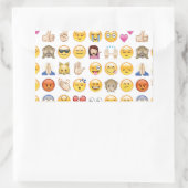 emoji rechthoekige sticker (Tas)