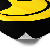 Emoji Retro Sungles Yellow Smile Face  Poster (Hoek)