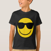 Emoji Retro Sungles Yellow Smile Face  T-shirt (Voorkant)