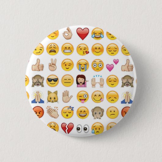 emoji ronde button 5,7 cm (Voorkant)