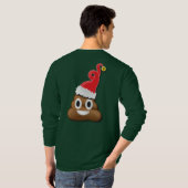 Emoji Santa Poop Ugly KerstSweater T-shirt (Achterkant volledig)