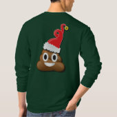 Emoji Santa Poop Ugly KerstSweater T-shirt (Achterkant)