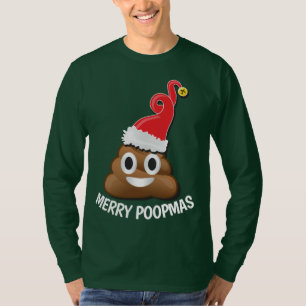 Emoji Santa Poop Ugly KerstSweater T-shirt