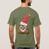 Emoji Santa poop Ugly KerstSweater T-shirt (Achterkant)