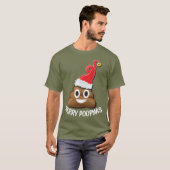 Emoji Santa poop Ugly KerstSweater T-shirt (Voorkant volledig)
