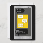 Emoji Smart Phone Texting Funny Kids Birthday M/F Kaart (Achterkant)