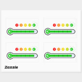 Emoji Stemming Tracker Geluksmeter Vinyl Sticker (Vel)