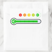 Emoji Stemming Tracker Geluksmeter Vinyl Sticker (Tas)