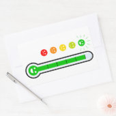Emoji Stemming Tracker Geluksmeter Vinyl Sticker (Envelop)