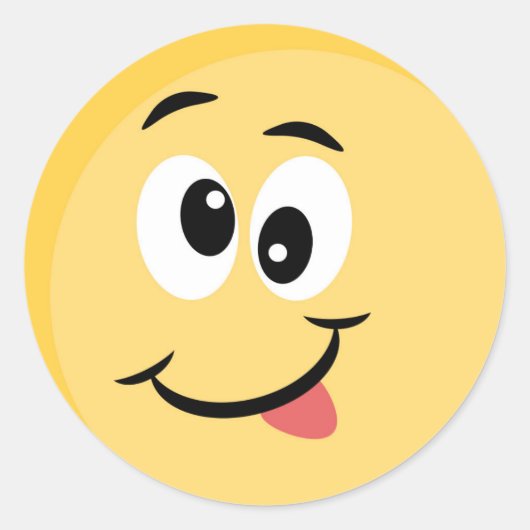 Emoji Sticker met Happy Face (Voorkant)