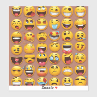 Emoji stickers grappig