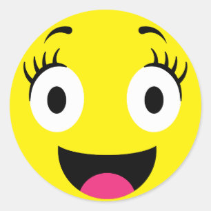  Emoji-Stickers Ronde Sticker