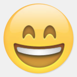 Emoji-Stickers Ronde Sticker