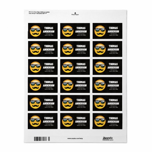 Emoji Super Shady ID230 Etiket (Full Sheet)