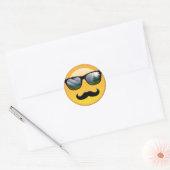 Emoji Super Shady ID230 Ronde Sticker (Envelop)