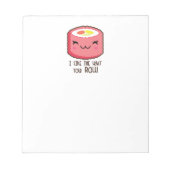 Emoji Sushi Roll Notitieblok (Voorkant)