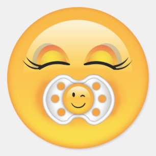 Emoji Sweet Baby ID231 Ronde Sticker