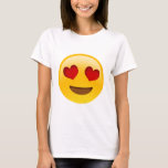 Emoji T-Paita Hart Ogen T-shirt<br><div class="desc">#vainemojijutut esittää: emoji t-paita</div>