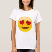 Emoji T-Paita Hart Ogen T-shirt (Voorkant)