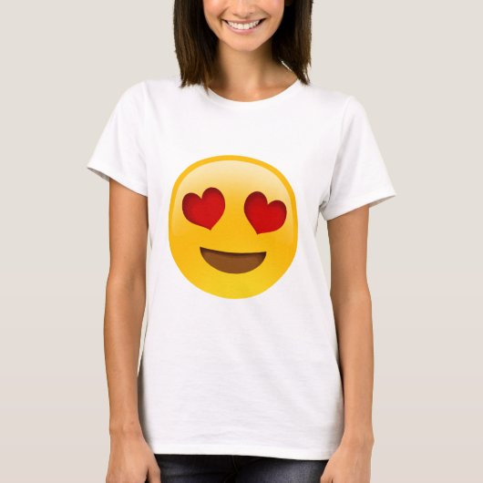 Emoji T-Paita Hart Ogen T-shirt (Voorkant)