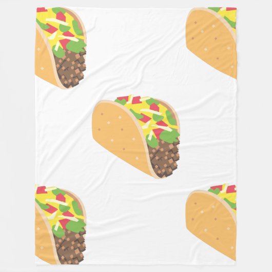 emoji taco blanket fleece deken (Voorkant)
