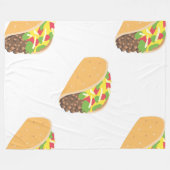 emoji taco blanket fleece deken (Voorkant (Horizontaal))