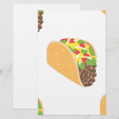 emoji taco briefpapier (Voorkant / Achterkant)
