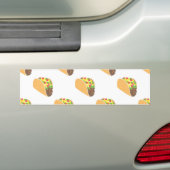 emoji taco bumpersticker (Op auto)