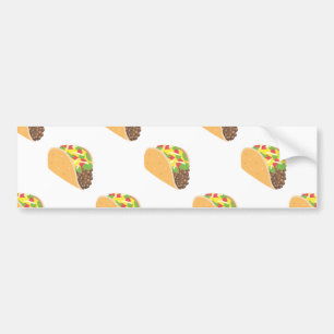 emoji taco bumpersticker