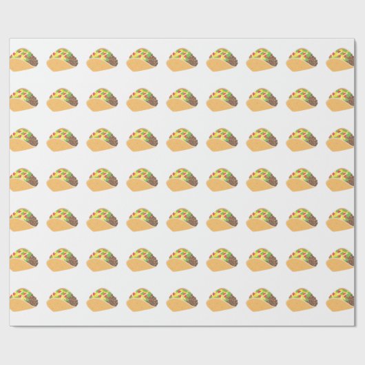 emoji taco cadeaupapier (Vlak)