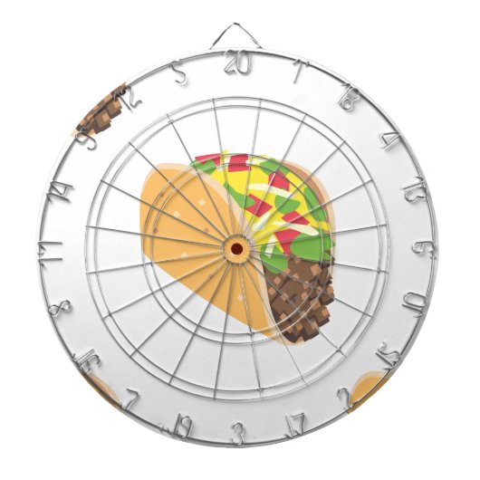 emoji taco dartbord (Voorkant)