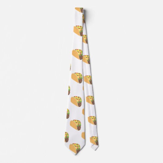 Emoji Taco Menswear mannen stropdas stropdas (Voorkant)