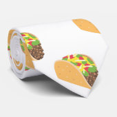 Emoji Taco Menswear mannen stropdas stropdas (Opgerold)