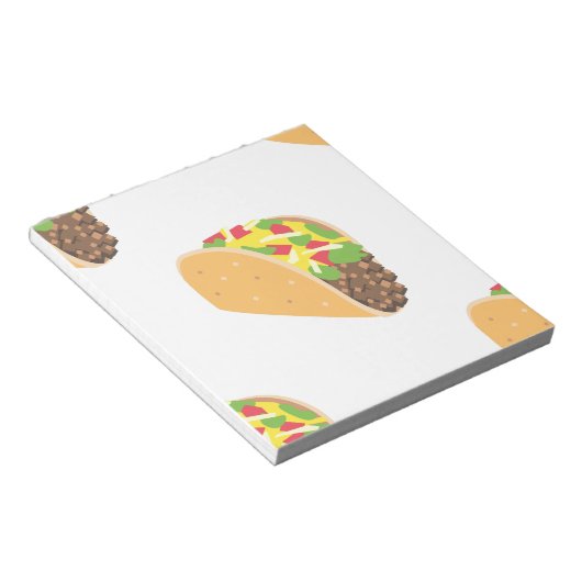emoji taco notitieblok (Schuin)