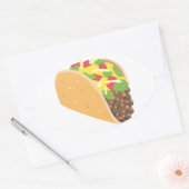 emoji taco ovale sticker (Envelop)