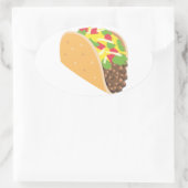 emoji taco ovale sticker (Tas)