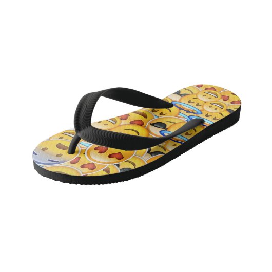 Emoji Teenslippers Kinder (Schuin)