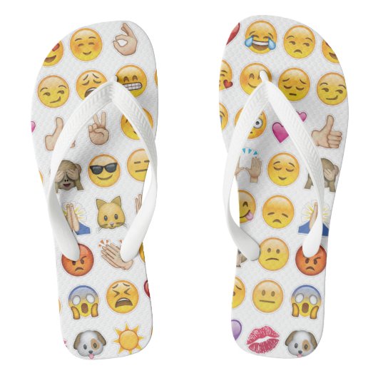Emoji teenslippers Sandalen Schoenen (Voetbed)