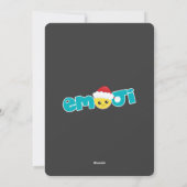 Emoji themed Happy Kerstmis Greetings Feestdagenkaart (Achterkant)