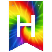 Emoji Tie Dye Birthday Banner (Tweede vlag)