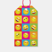 Emoji Tiener verjaardagsfeestje Happy Faces Cadeaulabel (Voorkant)