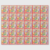 Emoji Traktaties Feestje Cadeaupapier (Vlak)