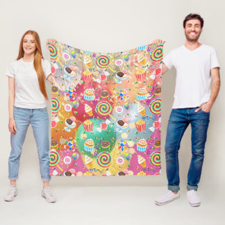 Emoji Traktaties Feestje Fleece Deken