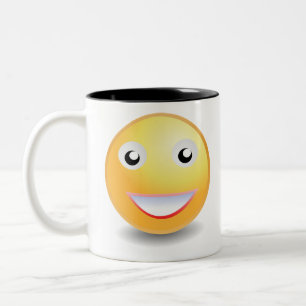 Emoji ! tweekleurige koffiemok