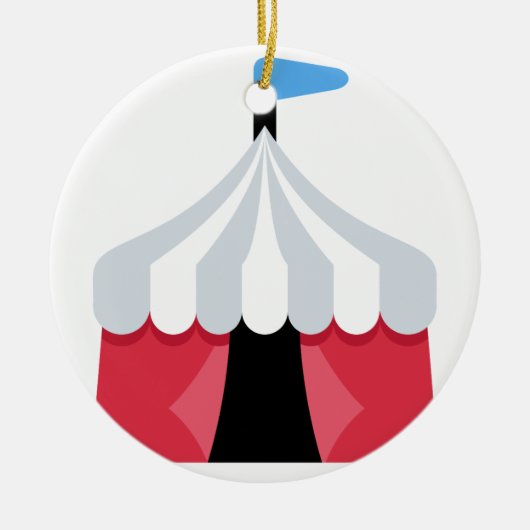 Emoji Twitter - Circus Tent Keramisch Ornament (Voorkant)