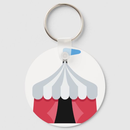 Emoji Twitter - Circus Tent Sleutelhanger (Voorkant)