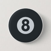 Emoji Twitter - Eight ball Pool Ronde Button 5,7 Cm (Voorkant)