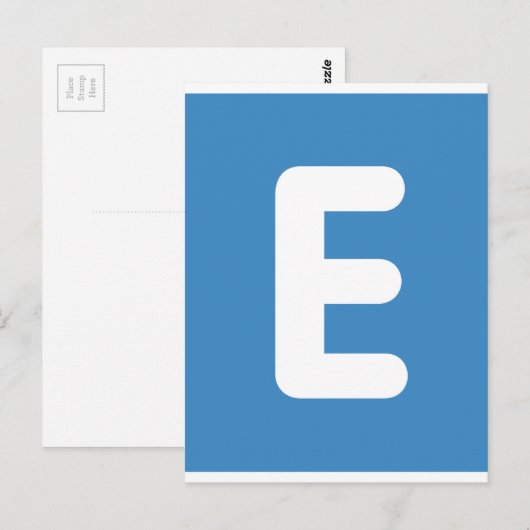 emoji Twitter - Letter E Briefkaart (Voorkant / Achterkant)