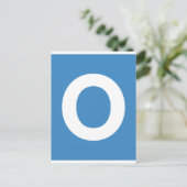 Emoji Twitter - letter O Briefkaart (Staand voorkant)