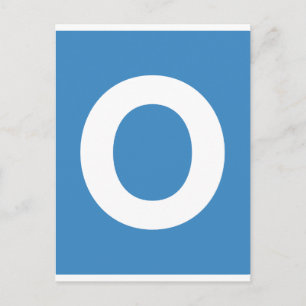 Emoji Twitter - letter O Briefkaart
